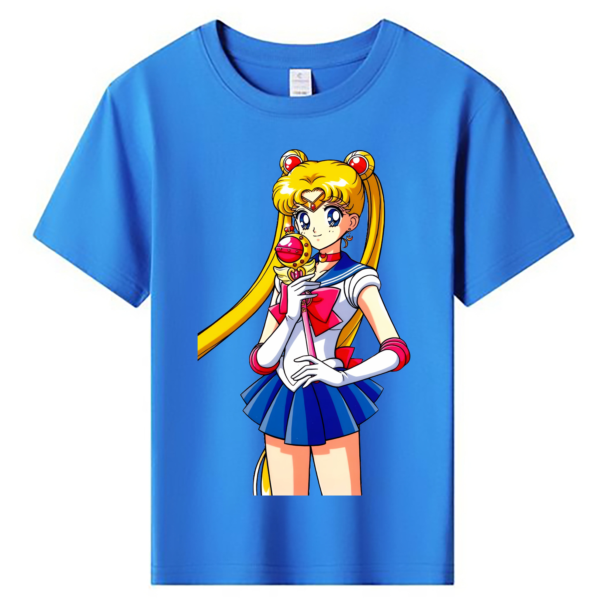 （画像用） 美少女戦士セーラームーン 月野 うさぎ つきの うさぎ Sailor Moon Tsukino Usagi 綿100％キッズTシャツ（フロントプリント）